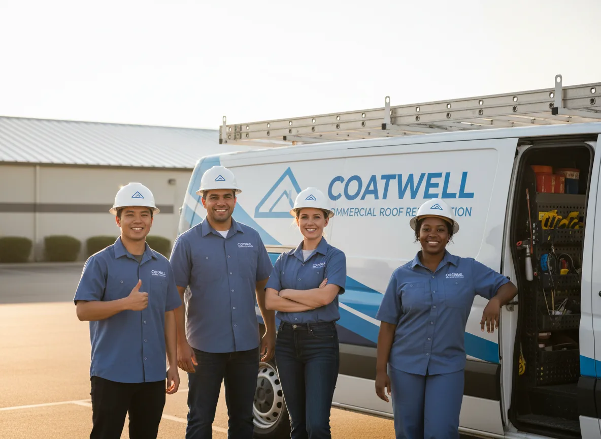 Commercial roof coating company in Schoenchen, KS