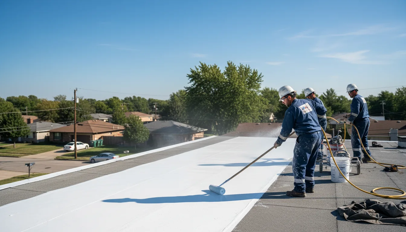 Commercial roof coating in Schoenchen, KS near me